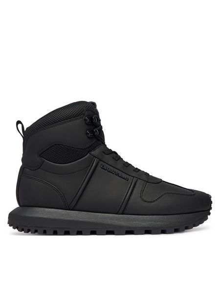 Emporio Armani Sneakersy EM003736 AF18012 Czarny. Czarne buty sportowe casual Emporio Armani, bez wzorów, ze skóry, bez zapięcia. Za 1,529.00 zł.