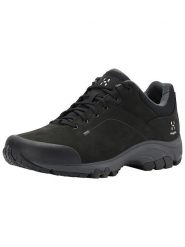 Haglöfs Skórzane buty turystyczne "Ridge" w kolorze czarnym rozmiar: 44. Czarne buty trekkingowe Haglöfs, bez wzorów, z gumy, bez zapięcia, outdoorowe. Za 375.98 zł.