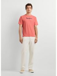 Pepe Jeans Koszulka "Eggo" w kolorze pomarańczowym rozmiar: XXL. Pomarańczowe bezrękawniki Pepe Jeans, xxl, bez wzorów, z bawełny, bez kołnierzyka, bez ramiączek. Za 78.84 zł.