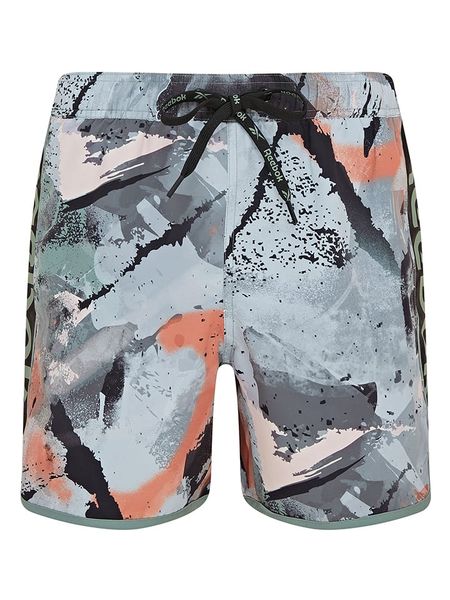 Reebok Szorty kąpielowe "Elias" w kolorze turkusowo-czarno-błękitnym rozmiar: XL. Czarne kąpielówki Reebok, xl, bez wzorów, z materiału. Za 65.54 zł.