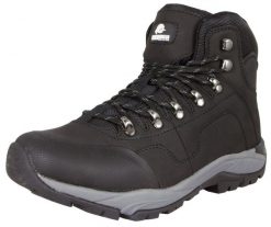 Męskie buty turystyczne wodoodporne outdoorowe. Czarne buty turystyczne GUGGEN MOUNTAIN, bez wzorów, z gumy, bez zapięcia, trekkingowe. Za 197.60 zł.