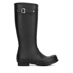 Kalosze Hunter. Czarne śniegowce Hunter, bez zapięcia. Za 249.99 zł.