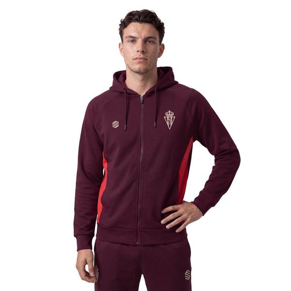 Męska lifestyle’owa piłkarska bluza z kapturem Siroko RSG Travel Fullzip Pla. Białe bluzy z kapturem SIROKO, m, bez wzorów, z bawełny, z kapturem. Za 222.40 zł.