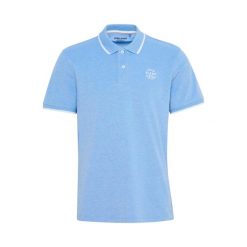 Polo Blend Nate. Niebieskie koszulki polo DR BLEND, m, bez wzorów, bez kołnierzyka, bez ramiączek. Za 86.50 zł.