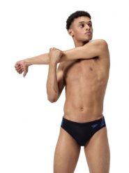 Speedo Kąpielówki "Eco+ Hyperboom" w kolorze czarno-niebieskim rozmiar: 6. Czarne kąpielówki Speedo, bez wzorów, z materiału. Za 91.34 zł.