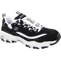 Buty sportowe Sneakersy męskie, Skechers D'Lites. Białe buty sportowe casual Skechers, bez wzorów, z nubiku, bez zapięcia. Za 590.00 zł.