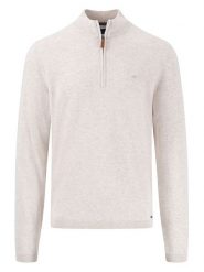 FYNCH-HATTON Sweter w kolorze kremowym rozmiar: 3XL. Brązowe swetry nierozpinane Fynch-Hatton, xl, bez wzorów, z bawełny, bez kołnierzyka, bez ramiączek. Za 130.99 zł.