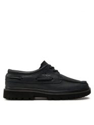 Calvin Klein Jeans Półbuty Hybrid Boat Shoe Slipon Lh Btw YM0YM00937 Czarny. Czarne eleganckie półbuty Calvin Klein Jeans, bez wzorów, z jeansu, bez obcasa, bez zapięcia. Za 749.99 zł.