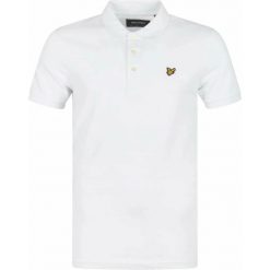 Polo Lyle & Scott Plain. Białe koszulki polo LYLE AND SCOTT, m, bez wzorów, bez kołnierzyka, bez ramiączek. W wyprzedaży za 264.60 zł.