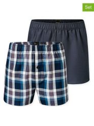 Schiesser Bokserki (2 pary) w kolorze granatowym rozmiar: 140. Niebieskie bokserki Schiesser, bez wzorów, z bawełny. Za 56.99 zł.