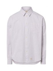 BLKVIS Męska koszula casual Mężczyźni Regular Fit Bawełna brązowy|biały w paski, XL. Białe koszule BLKVIS, m, bez wzorów, z bawełny, bez kołnierzyka, bez ramiączek. Za 349.95 zł.