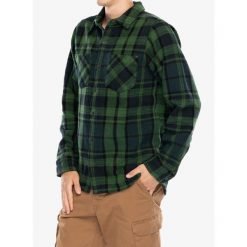 Koszula turystyczna męska Black Diamond Project Heavy Flannel. Zielone koszule Black Diamond, m, bez wzorów, bez kołnierzyka, bez ramiączek. Za 340.99 zł.