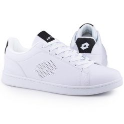 Buty męskie sportowe trampki Lotto BURGAS. Białe buty sportowe casual Lotto, m, bez wzorów, bez zapięcia. Za 129.00 zł.