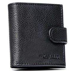 Portfel męski 4U Cavaldi 8834-4C czarny. Czarne portfele 4U Cavaldi, bez wzorów, ze skóry ekologicznej. Za 29.99 zł.