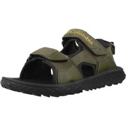 Sandały COLUMBIA KONOS HIKER 3 STRAP Zielony. Zielone sandały Columbia, ze skóry, bez zapięcia. Za 298.99 zł.
