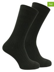 Norfolk Skarpety trekkingowe (2 pary) "Joseph" w kolorze czarnym rozmiar: 43-46. Czarne skarpety Norfolk, bez wzorów, z materiału. Za 39.99 zł.