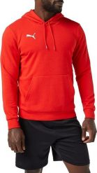 Bluza Puma TeamGoal 23 Casuals męska. Czerwone bluzy z kapturem Puma, m, bez wzorów, z bawełny, z kapturem. Za 119.09 zł.