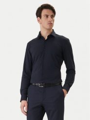 BOSS Koszula P-Hank 50555767 Granatowy Slim Fit. Niebieskie koszule Boss, m, bez wzorów, z syntetyku, bez kołnierzyka, bez ramiączek. Za 499.99 zł.