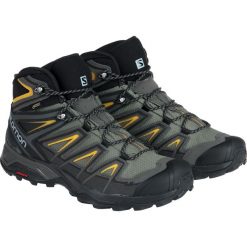 Salomon Buty męskie X Ultra 3 Mid GTX Castor Gray/Black/Green Sulphur r. 43 1/3 (401337). Buty trekkingowe marki Salomon. Za 479.00 zł.