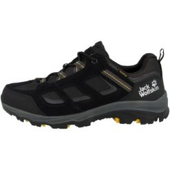 Buty trekkingowe męskie Jack Wolfskin Vojo 3 Texapore czarne. Czarne buty trekkingowe Jack Wolfskin, bez wzorów, bez zapięcia. Za 595.75 zł.