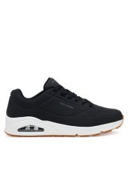 Skechers Sneakersy UNO STAND ON AIR 52458W/BLK Czarny. Czarne buty sportowe casual Skechers, bez wzorów, ze skóry, bez zapięcia. Za 249.99 zł.