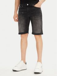 KARL LAGERFELD Szorty jeansowe 265820 552832 Czarny Slim Fit. Czarne szorty KARL LAGERFELD, m, bez wzorów, z bawełny. Za 449.99 zł.