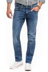 MUSTANG VEGAS MĘSKIE SPODNIE JEANSOWE DENIM BLUE 1014037 5000 583. Niebieskie spodnie materiałowe Mustang, na co dzień, l, bez wzorów, z denimu, eleganckie, krótkie. Za 199.99 zł.