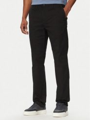 Calvin Klein Jeans Chinosy LV04RF618G Czarny Slim Fit. Czarne eleganckie spodnie Calvin Klein Jeans, m, z bawełny. Za 369.99 zł.