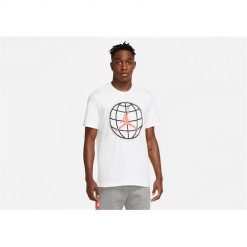Koszulka sportowa męska Nike Air Jordan Winter Utility Mountainside. Białe t-shirty sportowe Nike, bez wzorów, bez ramiączek. Za 231.00 zł.