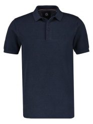 Lerros Koszulka polo w kolorze granatowym rozmiar: M. Niebieskie koszulki polo Lerros, m, bez wzorów, z bawełny, bez kołnierzyka, bez ramiączek. Za 92.21 zł.