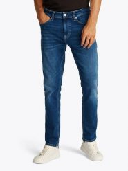 TOMMY JEANS Dżinsy "Austin" - Slim fit - w kolorze granatowym rozmiar: W38/L34. Niebieskie jeansy Tommy Jeans, l. Za 191.42 zł.