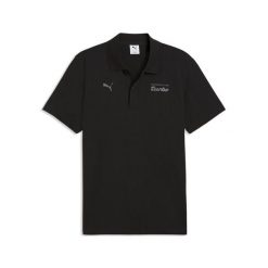 Męska koszulka polo Porsche Legacy Essentials PUMA. Czarne koszulki polo Puma, m, bez wzorów, bez kołnierzyka, bez ramiączek, trekkingowe. Za 199.00 zł.
