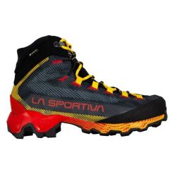 Buty trekkingowe męskie La Sportiva Aequilibrium Hike GTX S25. Brązowe buty trekkingowe La Sportiva, bez wzorów, z gore-texu, bez zapięcia. Za 999.99 zł.