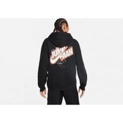 Bluza męska nike air jordan jumpman fleece full-zip hoodie black. Czarne bluzy Nike, m, bez wzorów, bez kaptura. Za 349.00 zł.