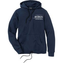 Bluza zimowa z kapturem Slim Fit bonprix ciemnoniebieski. Bluzy marki bonprix. Za 54.99 zł.