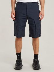 G-Star Bojówki "Core" w kolorze granatowym rozmiar: W34. Niebieskie szorty G-Star, bez wzorów, z bawełny, retro. Za 189.95 zł.