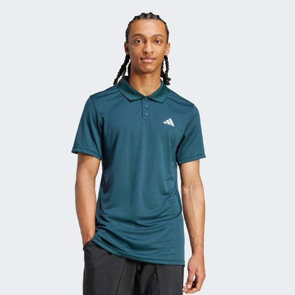 Koszulka Tennis Climacool FreeLift Polo. Niebieskie koszulki polo Adidas, m, bez wzorów, bez kołnierzyka, bez ramiączek. Za 279.00 zł.