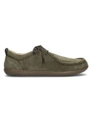 Groundies Skórzane buty barefoot "Cricket" w kolorze khaki rozmiar: 45. Brązowe botki sznurowane Groundies, bez wzorów, bez obcasa, bez zapięcia. Za 326.67 zł.