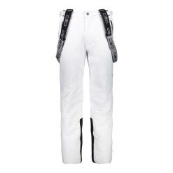 Spodnie narciarskie softshell CMP. Białe spodnie narciarskie i snowboardowe CMP, m, bez wzorów, z softshellu, narciarskie. W wyprzedaży za 537.80 zł.