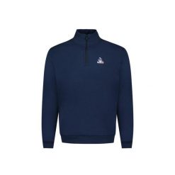 Bluza dresowa 1/4 zip Le Coq Sportif Essentiel N°1. Niebieskie bluzy le coq sportif, bez wzorów, z dresówki, bez kaptura. Za 340.45 zł.