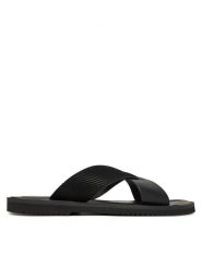 Emporio Armani Klapki X4P124 XR340 K001 Czarny. Czarne klapki Emporio Armani, ze skóry. Za 629.99 zł.