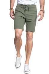 SPODENKI LEE DRAWSTRING SHORT LICHEN GREEN L73ULB82 112120794. Zielone szorty Lee, l, bez wzorów, z materiału. W wyprzedaży za 107.99 zł.