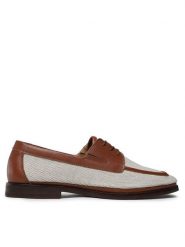 Gino Rossi Półbuty MAURIZIO-01 122AM Beżowy. Brązowe eleganckie półbuty Gino Rossi, bez wzorów, z materiału, bez obcasa, bez zapięcia. Za 329.99 zł.