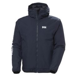 Kurtka wodoodporna z kapturem Helly Hansen Ervik Ins. Niebieskie kurtki Helly Hansen, m, bez wzorów, z kapturem. Za 840.75 zł.