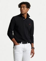 Polo Ralph Lauren Polo 710680790045 Czarny Custom Slim Fit. Czarne koszulki polo Polo Ralph Lauren, l, bez wzorów, z bawełny, bez kołnierzyka, bez ramiączek. Za 369.99 zł.