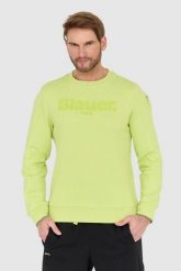 BLAUER Zielona bluza. Zielone bluzy Blauer USA, l, bez wzorów, bez kaptura. W wyprzedaży za 279.99 zł.