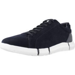 Buty GEOX U ADACTER A Niebieski. Niebieskie buty turystyczne Geox, bez wzorów, ze skóry, bez zapięcia, trekkingowe. Za 380.99 zł.