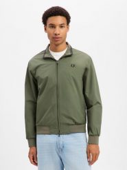 Fred Perry Kurtka Mężczyźni Sztuczne włókno zielony, M. Zielone kurtki Fred Perry, m, bez wzorów, z włókna, bez kaptura. Za 1,099.95 zł.