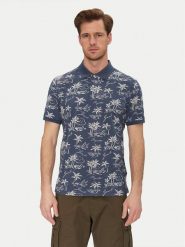 Gant Polo 2014058 Granatowy Regular Fit. Niebieskie koszulki polo GANT, l, bez wzorów, z bawełny, bez kołnierzyka, bez ramiączek. Za 259.99 zł.