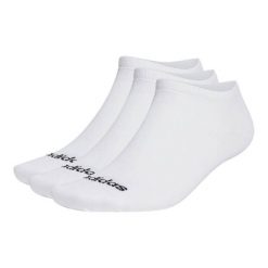 Skarpety stopki adidas Linear Low 3pack. Białe skarpety Adidas, bez wzorów. Za 43.99 zł.